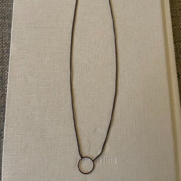 Silver Circle Necklace - Picture 1 of 3